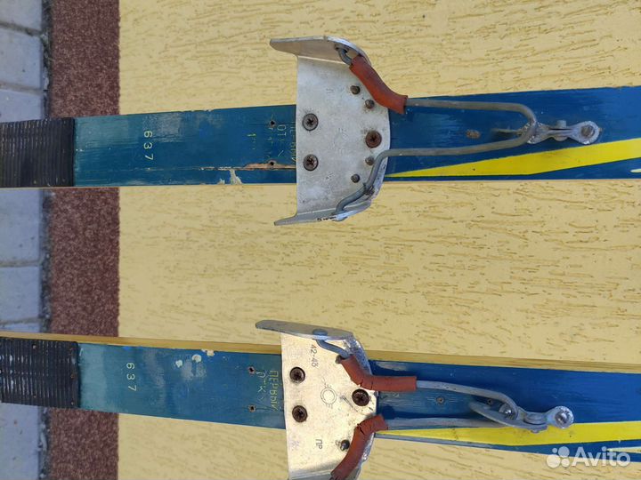 Лыжи беговые деревянные