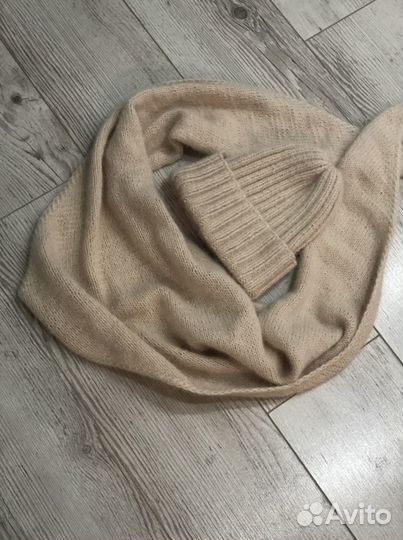 Шапка и бактус из пуха норки