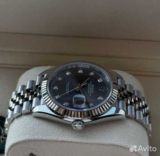 Часы rolex datejust 41mm rhodium