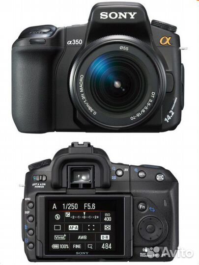 Фотоаппарат Sony Alpha dslr-A350 Kit +