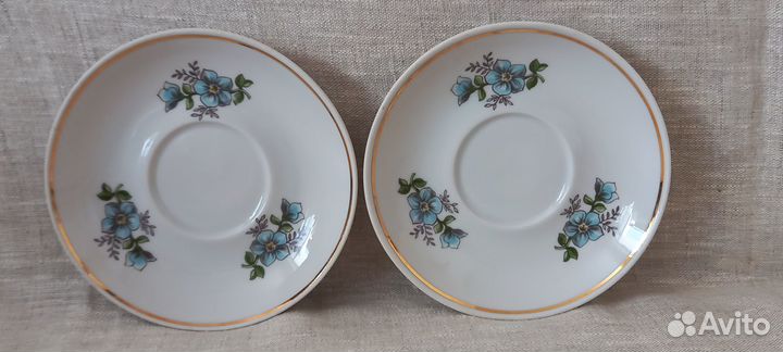 Блюдца Чайка чайные, кофейные ссср(посуда винтаж)