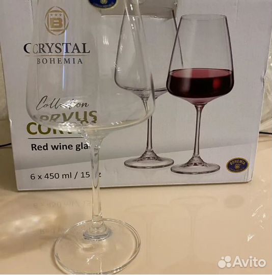 Бокалы для вина Crystalite Bohemia Corvus 6 шт