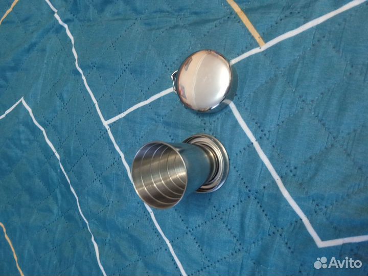 Пивной набор с флягой раскладным стаканом и л в