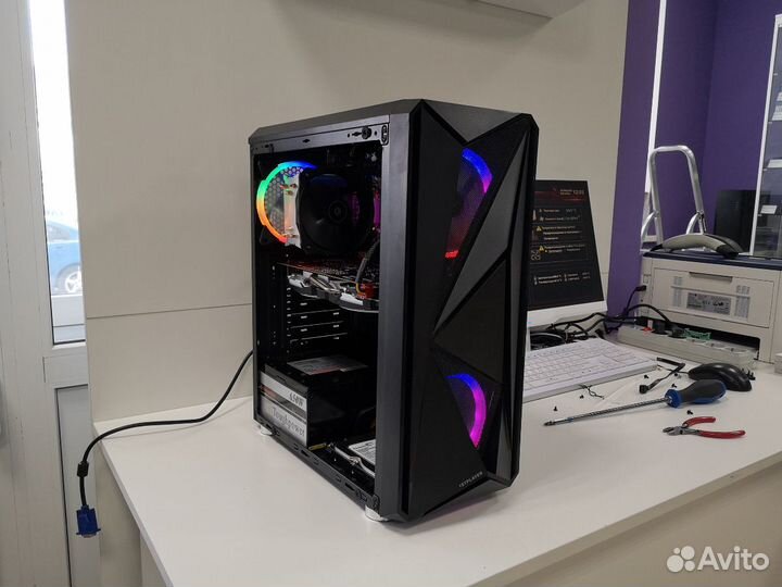 Корпус 1Stplayer Firerose F4 3xLED Fan ATX (Новые)