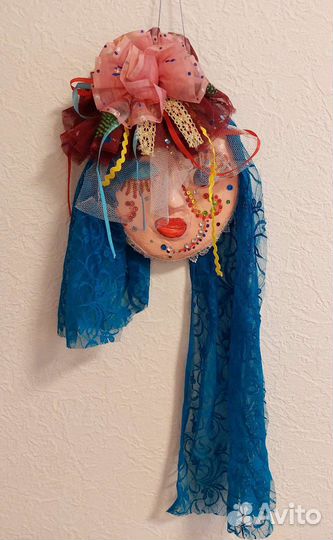 Маска декоративная Папье Маше Ручная работа