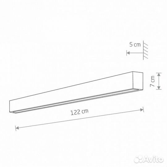 Накладной светильник Nowodvorski Straight Wall LED L 7566