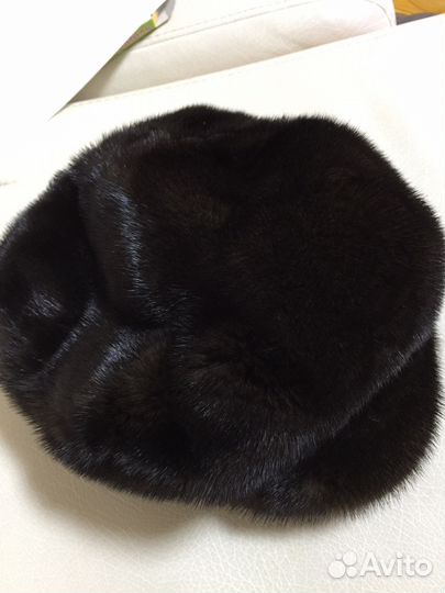 Норковая шапка, цельная