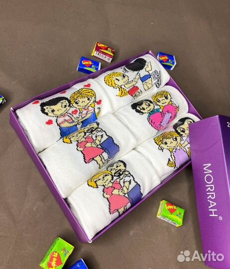 Носки love is в подарочной упаковке