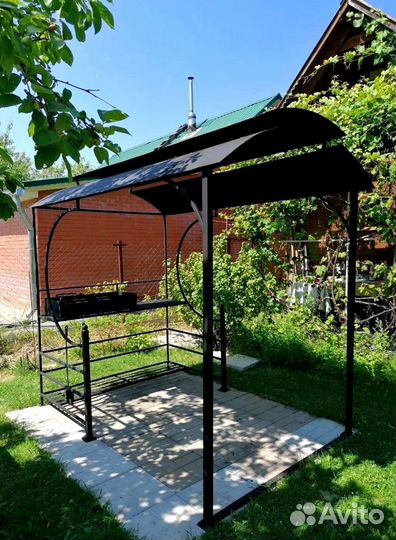 Мангал с печью