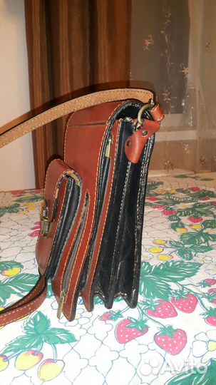 Барсетка сумка планшет кожаная мужская