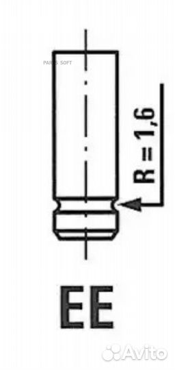 Freccia R6102/bmnt Клапан впускной mits paj 2.5td