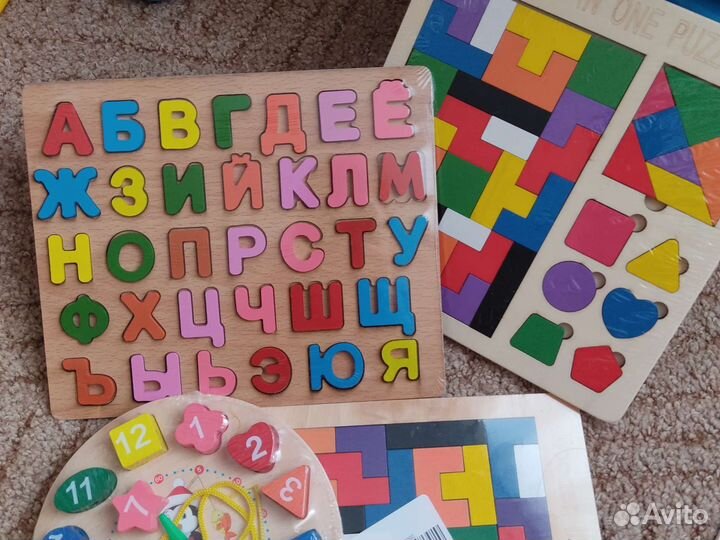 Новые Развивающие деревянные игрушки/сортер/шнуро