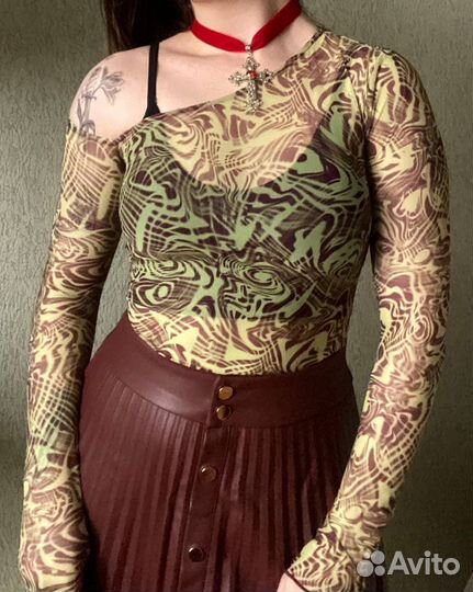 Y2k топ сетка pull&bear