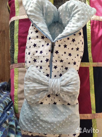 Конверт на выписку зимний для мальчика