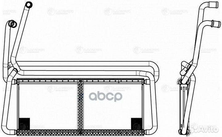 Радиатор отоп. для а/м Scania 5 (P,G,R,T-series)