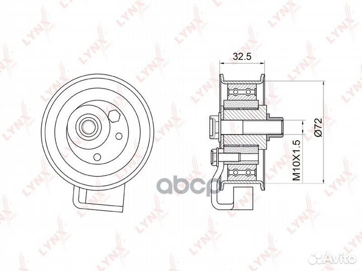 Ролик натяжной ремня грм PB1007 lynxauto