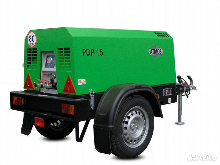 Винтовой компрессор Atmos PDP 15 передвижной
