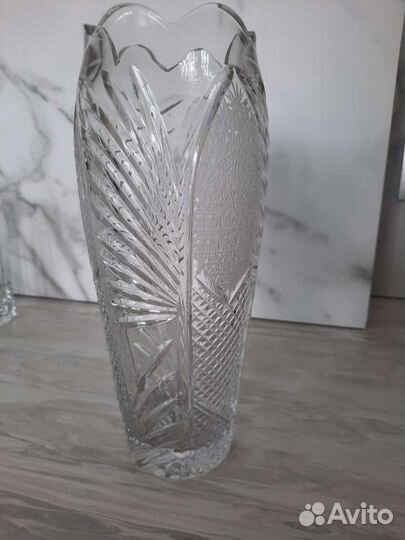 Большая хрустальная ваза СССР