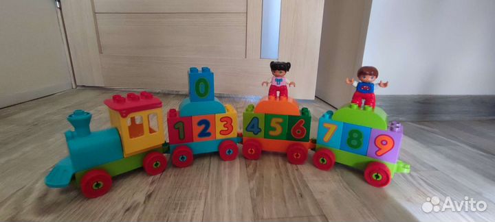 Lego duplo поезд с цифрами
