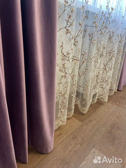 Шторы и тюль в комплекте