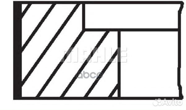 **кольца поршневые d81x1.5x1.75x3 STD (1) VW