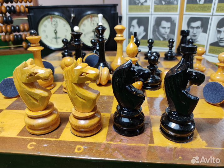Шахматы старинные СССР 1950-60-е Доска 40 см «324