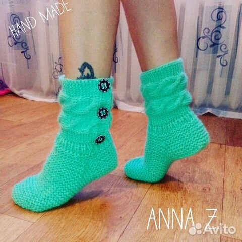 Вязанные носки