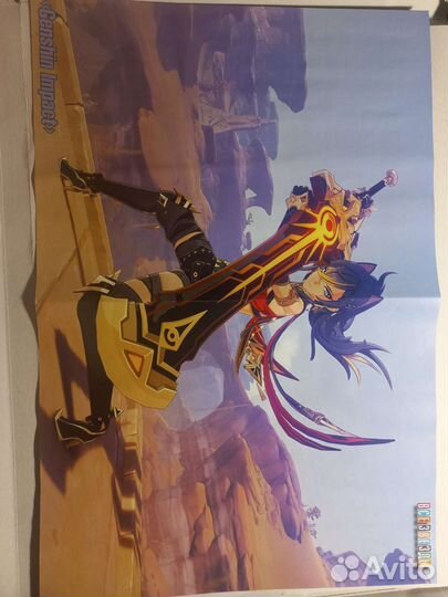 Плакат геншин