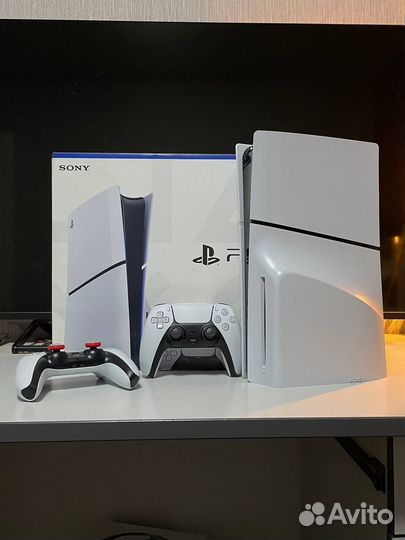 Sony playstation 5 slim с дисководом blue rey