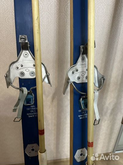 Лыжи беговые деревянные