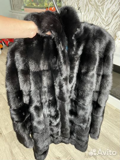 Шуба норковая с капюшоном 46 48