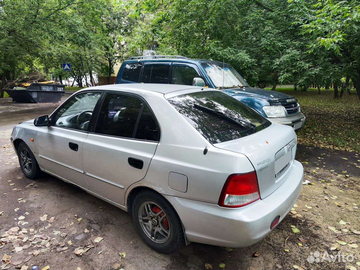 Hyundai Accent 1.3 МТ, 2000, 284 950 км