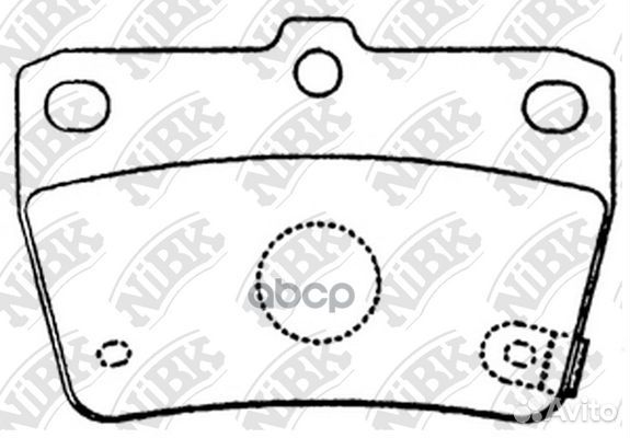 PN1424-nibk колодки дисковые з Toyota RAV4