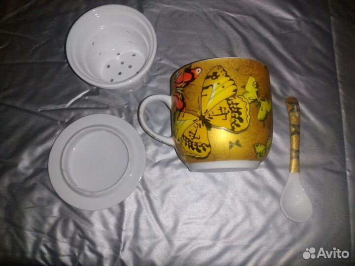 Кружка чайная Фарфоровая