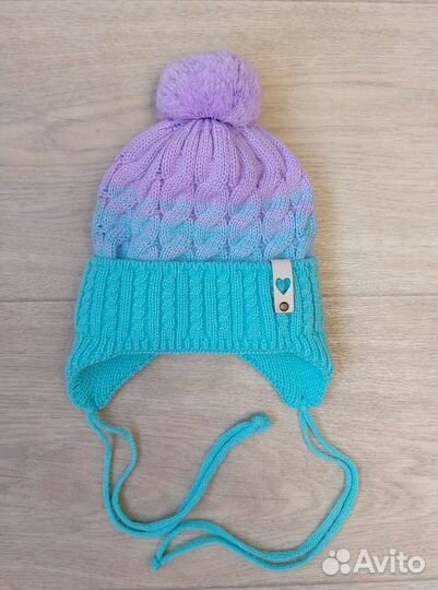 Шапка для девочки 6-12 мес