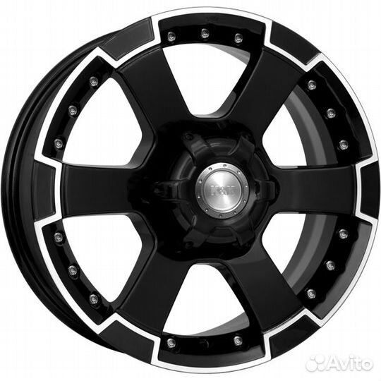 Диски K&K M56 7x16 6*139.7 ET38 DIA108.1 Алмаз черный Литой