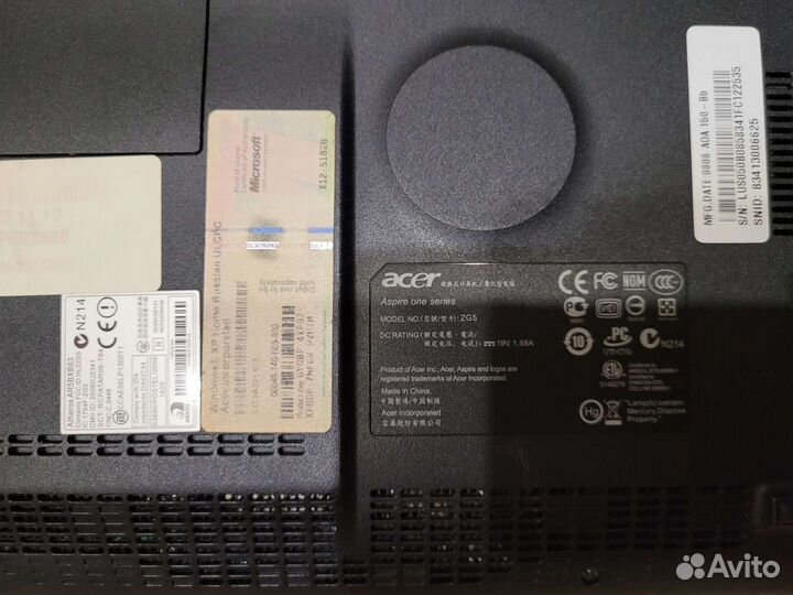 Нетбук acer aspire one
