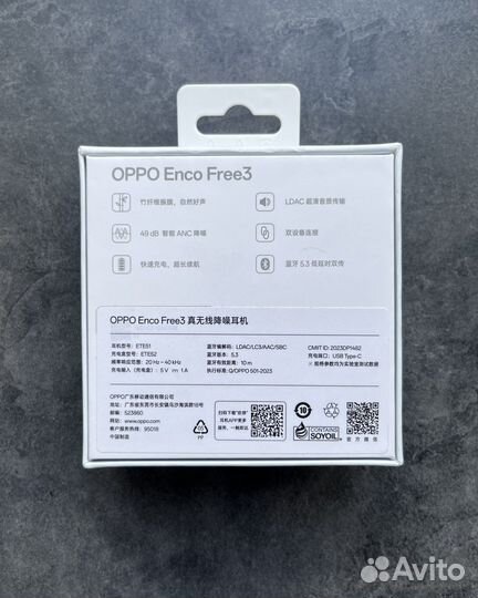 Беспроводные наушники oppo Enco Free3