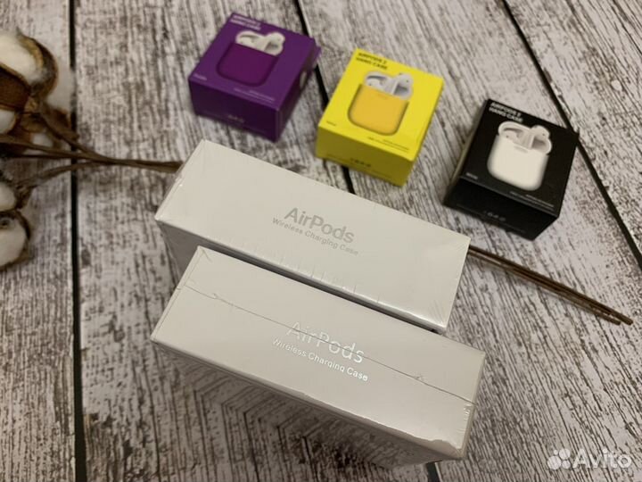 Airpods 2 premium + чехол