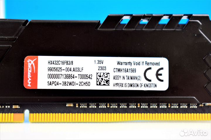 HyperX Fury DDR4 3200 мгц 8 GB