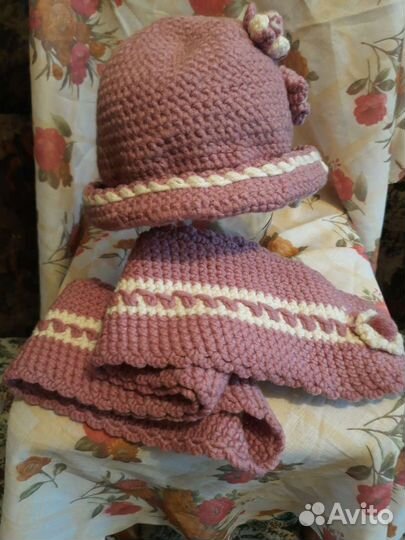 Комплект шапка и шарф