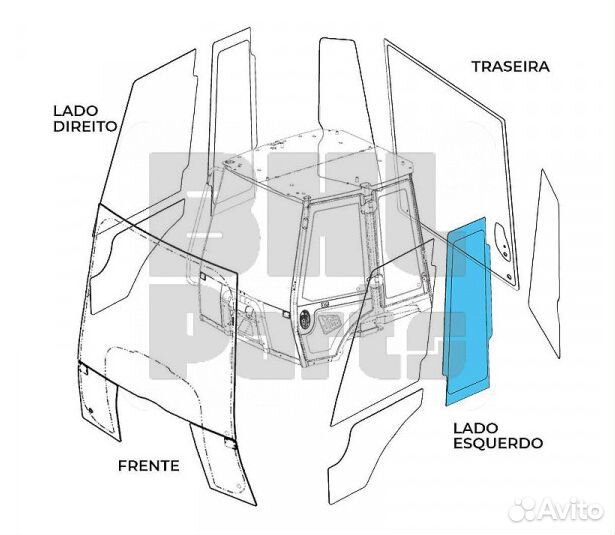 Стекло JCB 