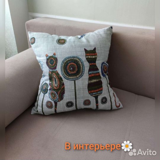 Наволочка на декор подушку 40*40, новая