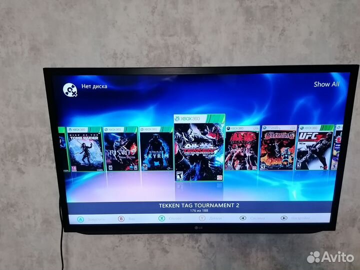 Xbox 360 фрибут 320 гб 188 игр