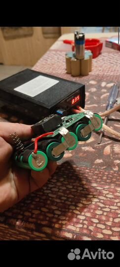 Перепаковка/замена аккумуляторов шуруповерта