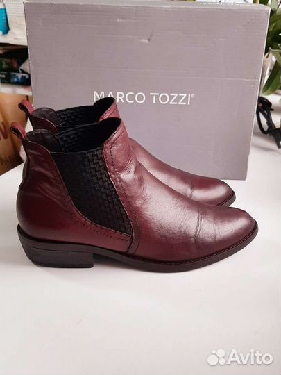 Marco Tozzi ботинки-челси,натуральная кожа,мягкие