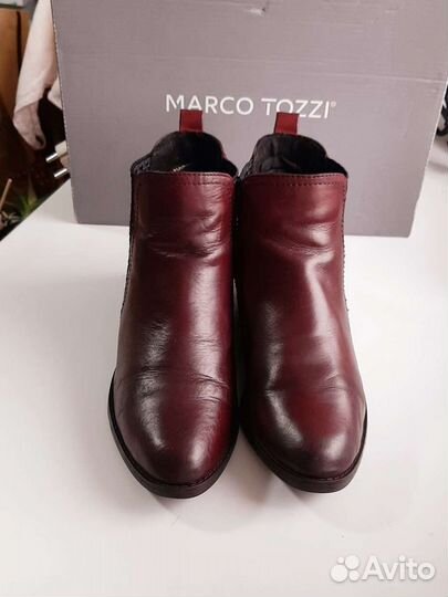 Marco Tozzi ботинки-челси,натуральная кожа,мягкие