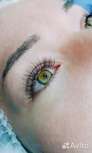 Наращивание ресниц оформление бровей