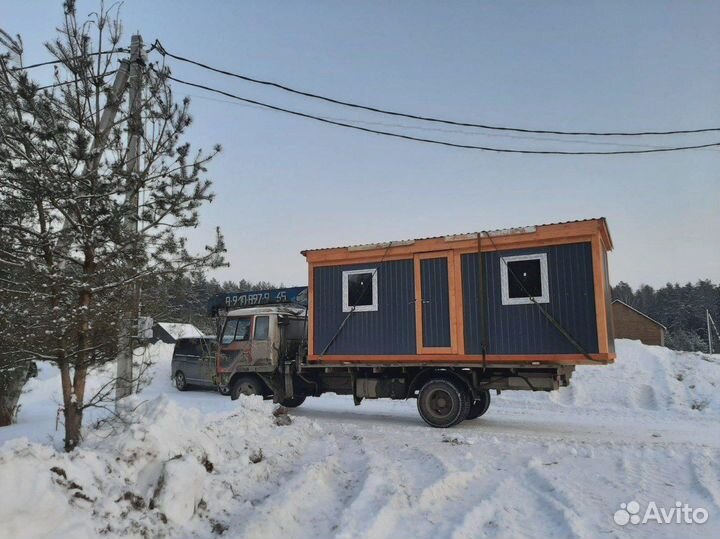 Блок контейнер утепленный в комплекте с электрикой