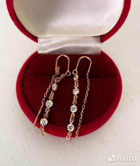 Золотые серьги 585